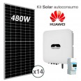 Kit solar autoconsumo HUAWEI de 6,4kWp (9.500 kWh/año) 